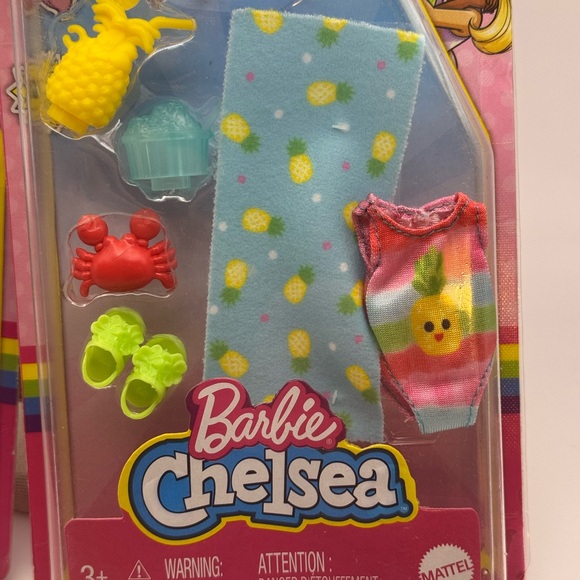 1039-MOC Barbie Chelsea Accessory Packs Tea Party & Beach Party Unopened Package - Picture 9 of 9